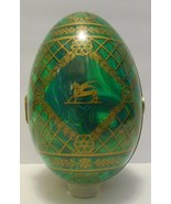 PERUGINA Vintage Plastic IMPERIAL EASTER EGG by S. Montavani Green Malac... - £23.94 GBP