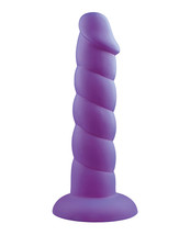 Rock Candy Suga Daddy Silicone Dildo - Purple - £29.93 GBP