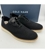 Cole Haan Original Grand  Mens 8M Stitchlite Wingtip Oxford Shoes Black ... - $61.54 CAD
