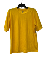 Ramco Hommes Active Haut Col Rond Manches Courtes Chemise Jaune, M - £8.51 GBP