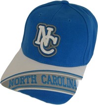 North Carolina Men&#39;s Banner on Bill Adjustable Baseball Cap (Teal/White) - £14.34 GBP