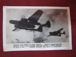Vintage P-61 Black Widow night Fighter Military Plane Postcard #110 - $19.79