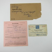 Nickel Rate Road Train Ephemera Lot 3 Envelope Form A &amp; Pass Vintage 1940s-50s - £11.95 GBP