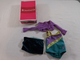 American Girl doll McKenna  purple shirt shrug + Leotard and Shorts + Box - £16.62 GBP