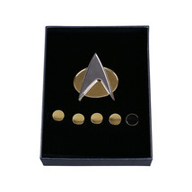 Star Trek The Next Generation Badge &amp; Rank Pin Set Star Trek Cosplay HQ ... - £21.32 GBP