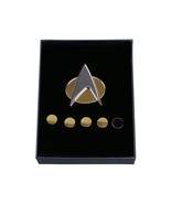 Star Trek The Next Generation Badge &amp; Rank Pin Set Star Trek Cosplay HQ ... - £21.23 GBP