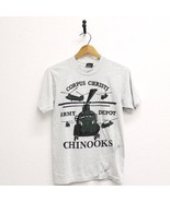 Vintage Corpus Christi Army Depot Chinooks Helicopter T Shirt Small - $47.52