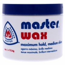 MASTER WELL COMB HAIR WAX MAXIMUM HOLD, MEDIUM SHINE 4 OZ. - £26.66 GBP