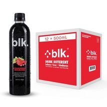 blk. Natural Mineral Alkaline Water Strawberry Rhubarb 12 Pack 16.9FlOz Bottles. - £28.39 GBP