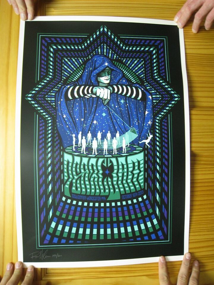 Pearl Jam Poster Silk Screen Signed And Numbered Worcester MA 2016 - $454.19