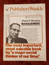 PUBLISHERS WEEKLY Magazine September 24 1973 Julian Behrstock Peter F. Drucker - £12.65 GBP