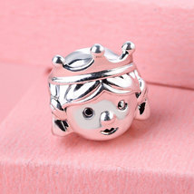 925 Sterling Silver Precious Princess Charm bead For European Bracelet - £13.95 GBP