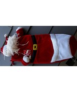 Cute Velveteen Santa Wine Gift Bag, VG CONDITION - £7.78 GBP