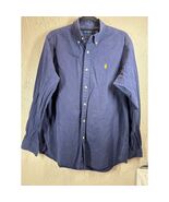Ralph Lauren Blue Long Sleeve Button Down Shirt Size Large Casual Preppy... - $19.95