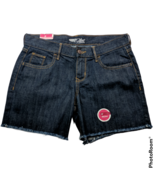 NWT Old Navy Womens The Flirt Jean Booty Shorts Size 2 Dark Blue Raw Hem... - $306.72 MXN