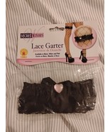 Black Lace Garter w/Pink Heart Fancy Dress Up Halloween Adult Costume Ac... - €7,37 EUR