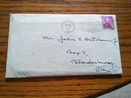 VTG 1958 Letter Blacksburg Postmark Lincoln 4 Cent Stamp Dad to Son Birt... - £5.22 GBP