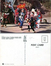 North Carolina Cherokee Native American Children Dancing VTG Postcard - £7.51 GBP