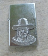 Denoo Lighter - John Wayne Bust Trail Boss Satin Chrome -JW BUST - £18.55 GBP