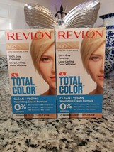 Lot of 2 Revlon Total Color Clean Vegan 100 Extra Light Natural Blonde H... - $37.61