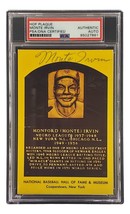 Monte Irvin Firmado 4x6 New York Giants Hof Placa Tarjeta PSA/DNA 85027861 - £45.52 GBP