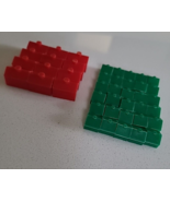 Vintage 1961 Monopoly 30 Houses and 12 Hotels Replacement Plastic Pieces - $189.30 MXN