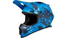 New Z1R Rise Blue/Black Rise Digi Camo Helmet For ATV / MX Motocross Adu... - £78.14 GBP