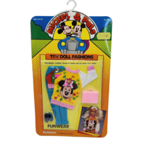 Vintage 1986 Shillman Mickey &amp; Pals 11 1/2&quot; Fashion Dolls Minnie Clothing Outfit - £21.67 GBP