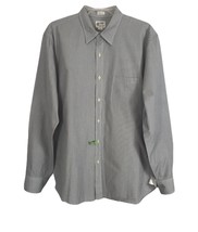 J. Crew Mens Shirt Size L Large Black White Striped Long Sleeve Button D... - $17.59