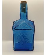 Vintage 1775 Paul Revere Ride Wheaton NJ Glass Bottle Blue With American... - £8.47 GBP