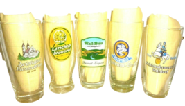 5 German Breweries Multiples 2 German Beer Glasses - $14.95