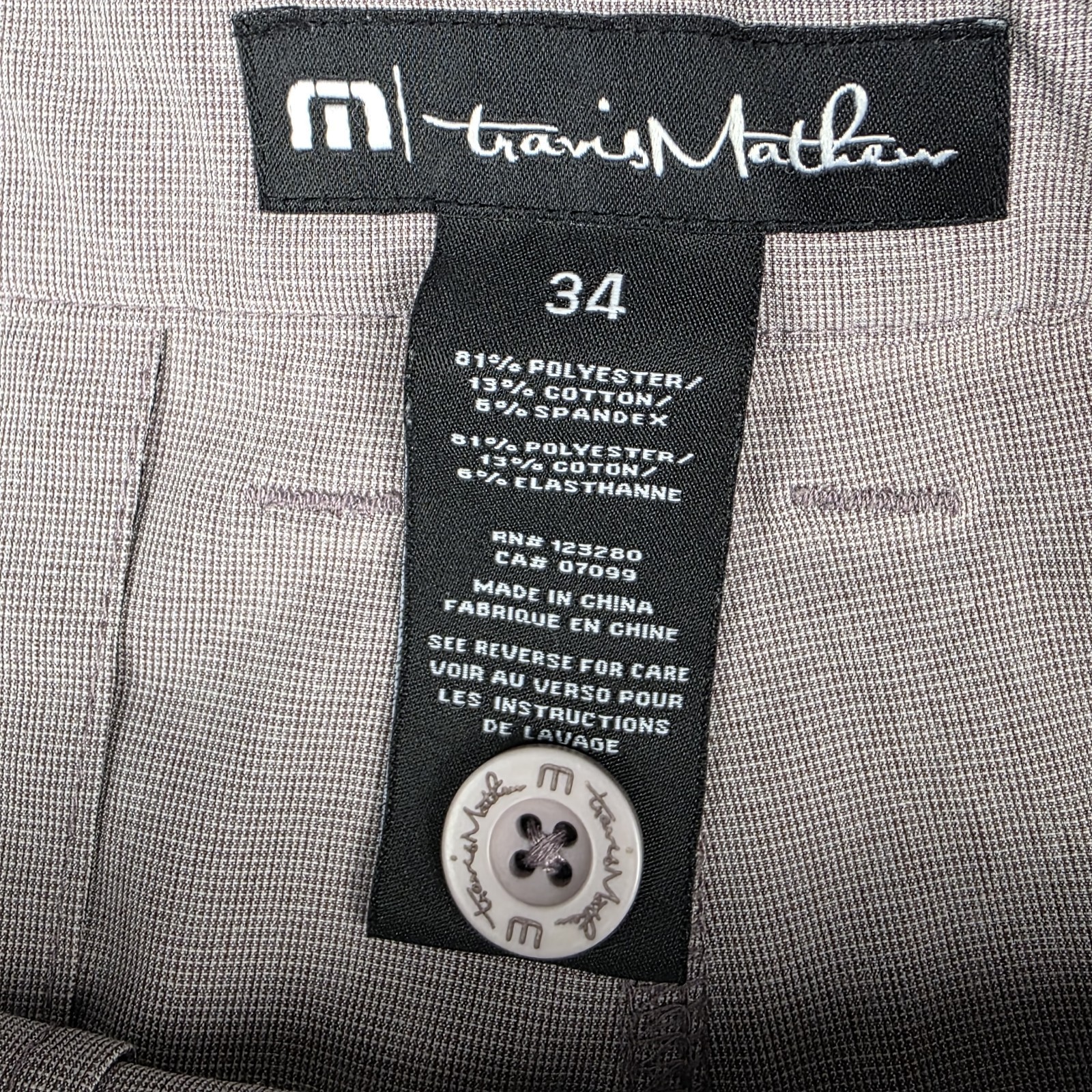 Travis Mathew Golf Shorts Size 34 Red Waist  Lifestyle Performance Beck Casual Item image 6