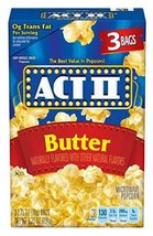 ACT II Butter Microwave Popcorn 3-Count 2.75-oz. Bags - £2.34 GBP