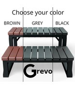 GREVO Hot Tub Steps / Spa Steps for Round or Straight Sided Spa, Non-Slip - $2,440.04 MXN
