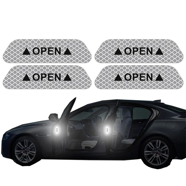 Night Reflective Car Door Sticker Safety Opening Warning Reflector Tape Decal Au - $83.40