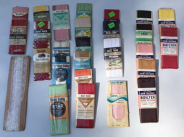 Vtg Mixed Lot Bias Tape Seam Binding Rick Rack Etc - Lot Of 26- New Old Stock - £7.91 GBP