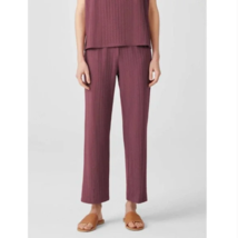 Eileen Fisher Plus Size 3X Fig Ribbed Straight Ankle Pants Tencel Lyocel... - £114.10 GBP
