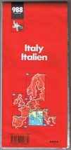 Michelin Map 988 Italy 1990 - $9.89