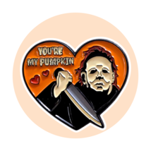 Halloween Fantasy Enamel Pin: Michael Myers You're My Pumpkin Heart - $19.90