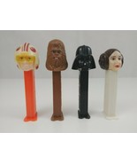 Vintage Lot of 4 Star Wars Pez Dispensers Luke Skywalker, Princesss Laya... - $13.52 CAD