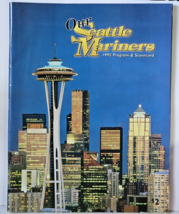 1992 Our Seattle Mariners Program &amp; Scorecard Ken Griffey Jr. Randy Johnson - £9.56 GBP