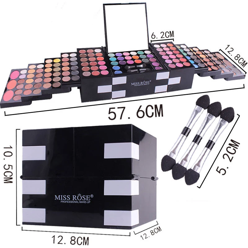 MISS ROSE 142 color eye shadow makeup kit for makeup artist Eye Shadow Cosmetic  - $77.88