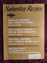 Saturday Review October 28 1961 Douglas Moore Alberto Moravia Niccolo Tucci - £8.60 GBP