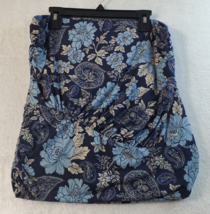 Free People Mini Skirt Womens Size Small Stretch Tube Blue Floral Polyester NWOT - $17.49