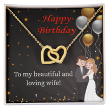 To Mom Birthday Message Beautiful and Loving Wife Inseparable Necklace - £45.51 GBP+