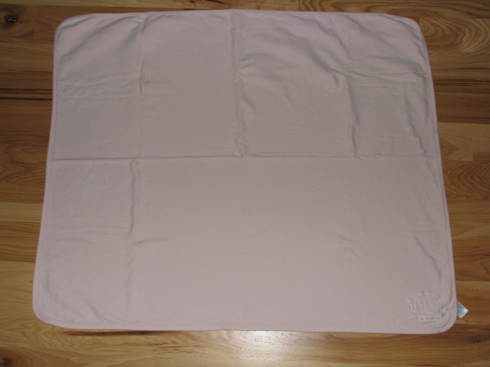 Old Navy Girl Pink White Cotton Blanket Reversible Elephant Receiving Swaddling Item image 2