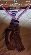 Arcadia Trail Dog Maximum Mobility Rope Harness XL Purple Neck 22-34&quot; Grth28-40&quot; - £12.47 GBP