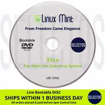 Linux Mint 21.1 Vera Xfce Edition Live Bootable DISC Linux OS x86 64bit - £7.86 GBP