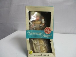Vintage Heavenly Angel Lighted Christmas Tree Topper GE JAPAN NICE!! works - £23.36 GBP