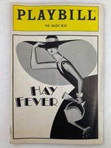 1986 Playbill The Music Box Rosemarry Harris, Barbara Bryne in Hay Fever - £14.92 GBP